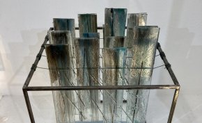 Virga - sculpture de verre et poème