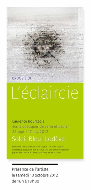 L'éclaircie - exposition d'écrit poétique