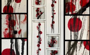 Oeuvre murales sur verre -Lisière