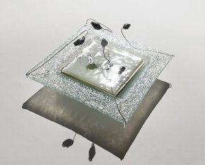 Corps subtil - livre de verre et fil de laiton