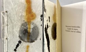 Corps subtil - livre de verre et fil de laiton