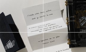 Roselyne Sibille - 3 livres de verre manuscrits