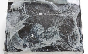 D'un mot, tu as ouvert le ciel - livre de verre imprimé